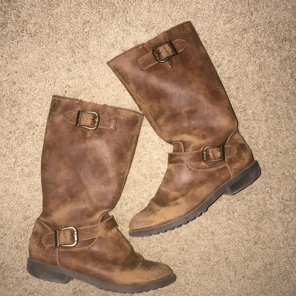 Cat & Jack Girls Boots w/Buckles